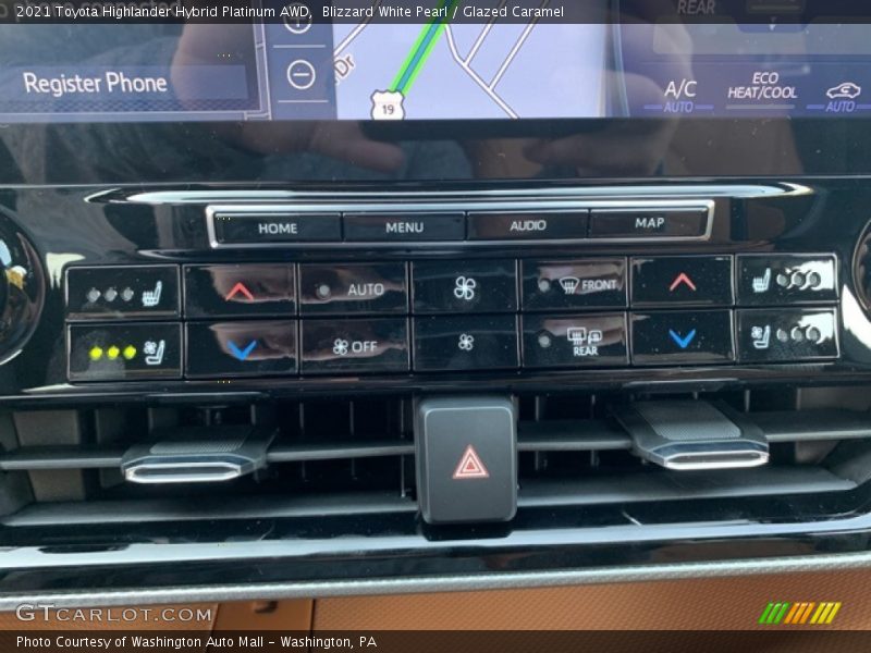 Controls of 2021 Highlander Hybrid Platinum AWD