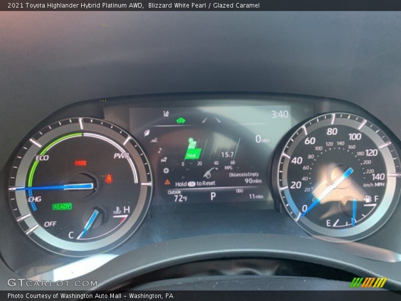  2021 Highlander Hybrid Platinum AWD Hybrid Platinum AWD Gauges