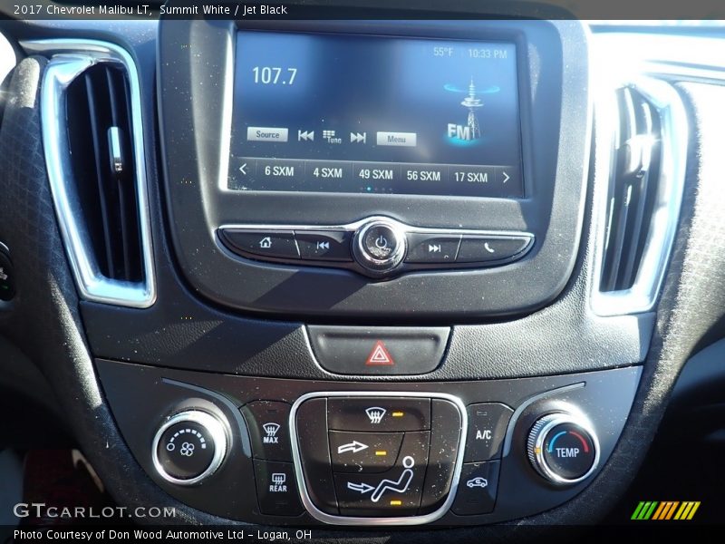 Summit White / Jet Black 2017 Chevrolet Malibu LT