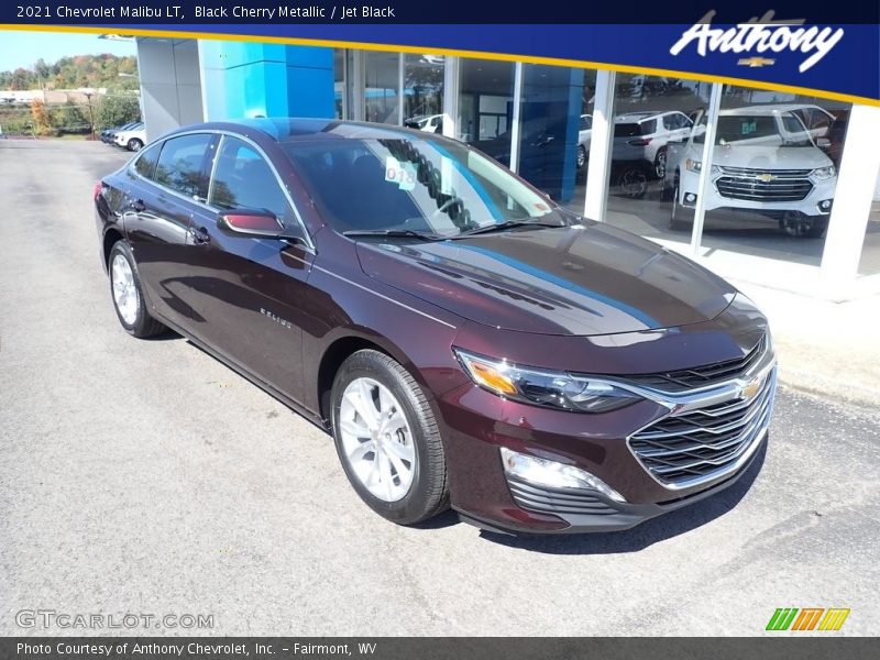 Black Cherry Metallic / Jet Black 2021 Chevrolet Malibu LT