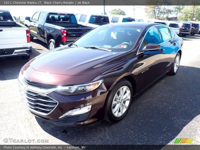 Black Cherry Metallic / Jet Black 2021 Chevrolet Malibu LT