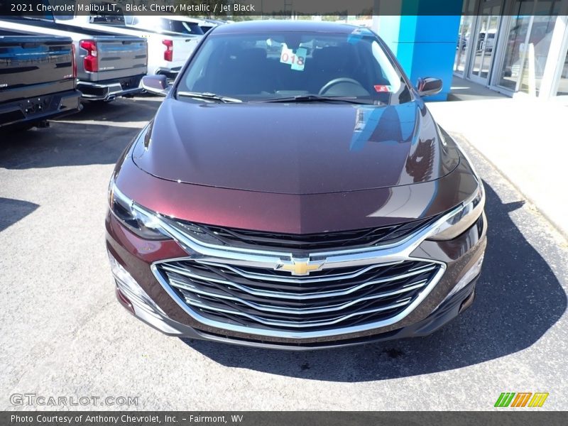 Black Cherry Metallic / Jet Black 2021 Chevrolet Malibu LT