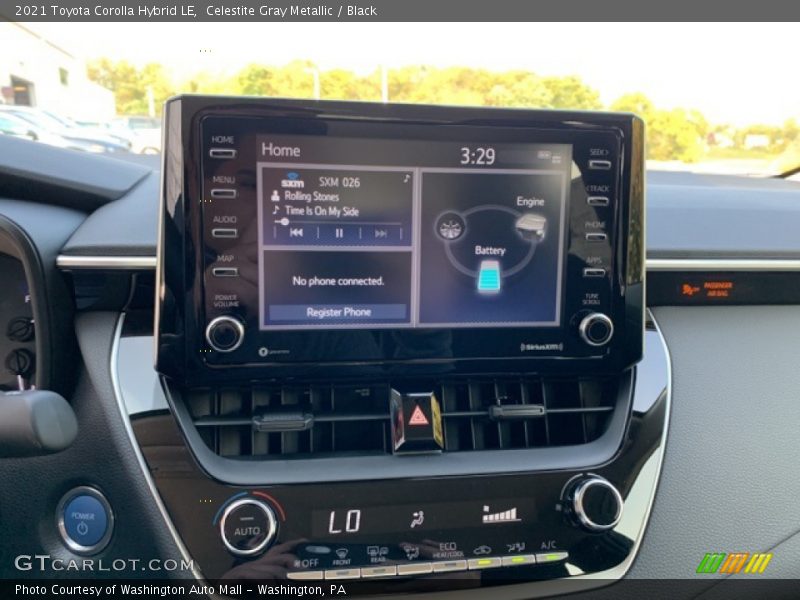 Celestite Gray Metallic / Black 2021 Toyota Corolla Hybrid LE