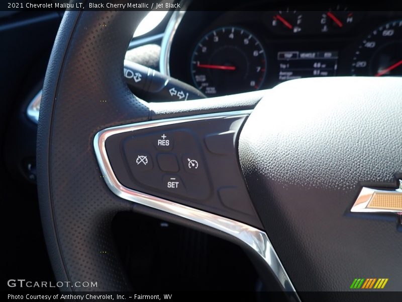 Black Cherry Metallic / Jet Black 2021 Chevrolet Malibu LT