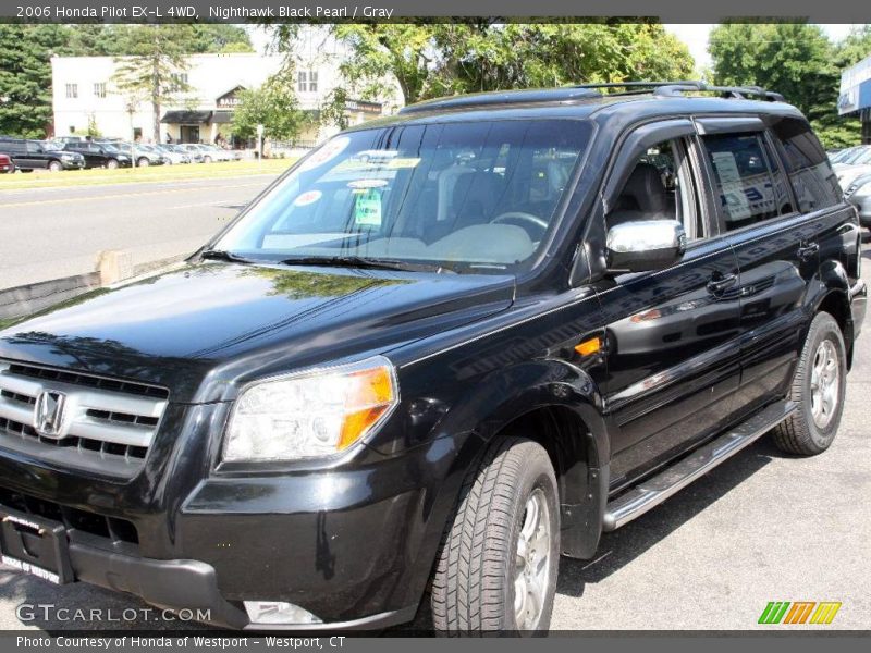 Nighthawk Black Pearl / Gray 2006 Honda Pilot EX-L 4WD