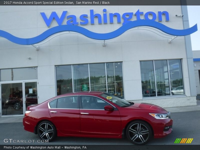 San Marino Red / Black 2017 Honda Accord Sport Special Edition Sedan