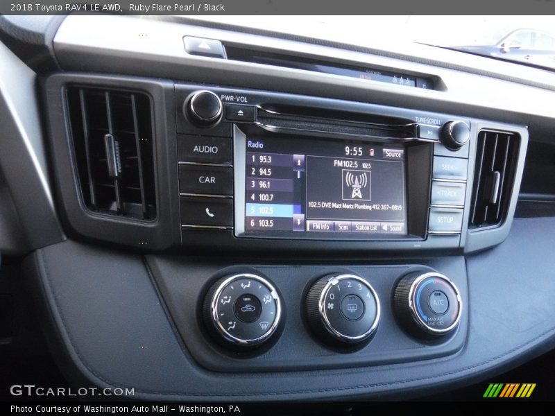 Ruby Flare Pearl / Black 2018 Toyota RAV4 LE AWD