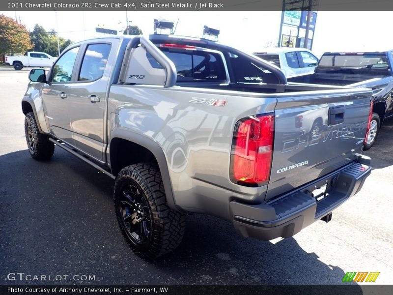 Satin Steel Metallic / Jet Black 2021 Chevrolet Colorado ZR2 Crew Cab 4x4
