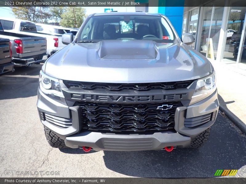 Satin Steel Metallic / Jet Black 2021 Chevrolet Colorado ZR2 Crew Cab 4x4