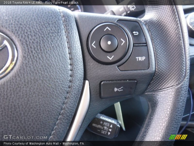 Ruby Flare Pearl / Black 2018 Toyota RAV4 LE AWD