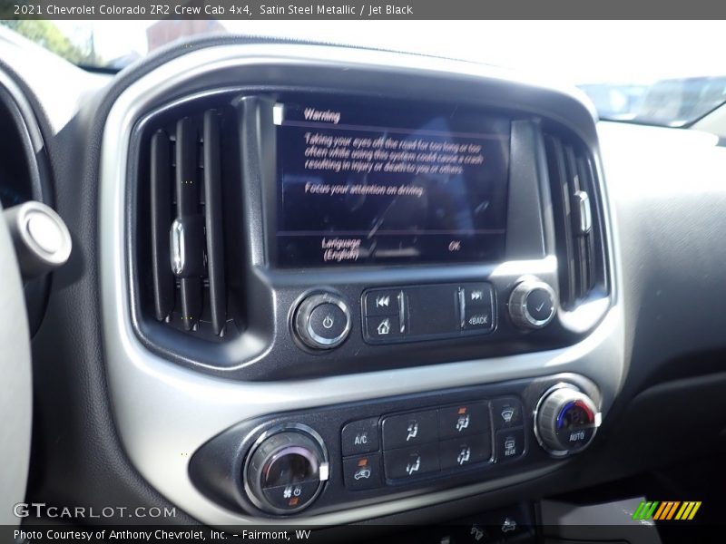 Satin Steel Metallic / Jet Black 2021 Chevrolet Colorado ZR2 Crew Cab 4x4