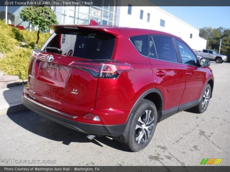 Ruby Flare Pearl / Black 2018 Toyota RAV4 LE AWD