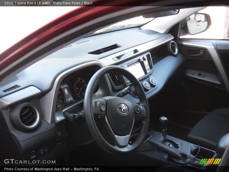 Ruby Flare Pearl / Black 2018 Toyota RAV4 LE AWD