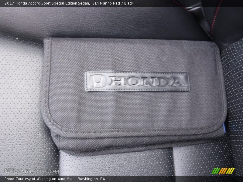 San Marino Red / Black 2017 Honda Accord Sport Special Edition Sedan