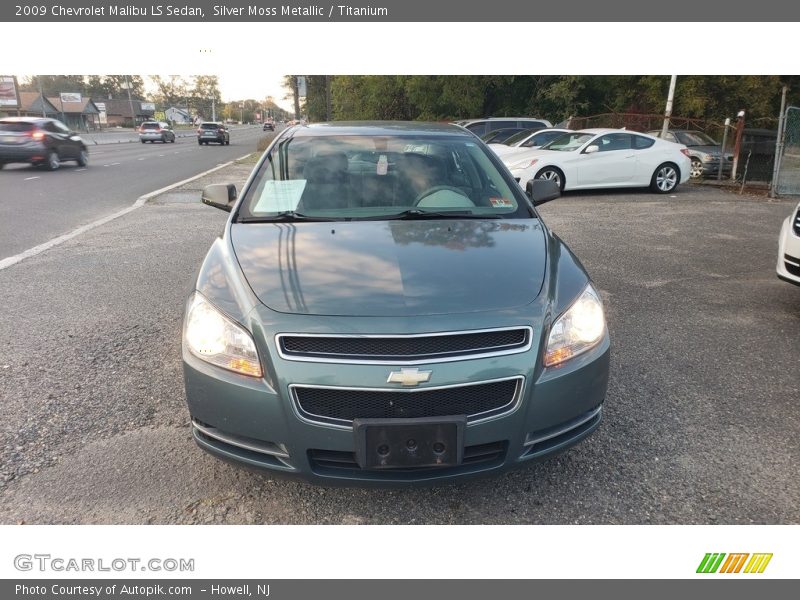 Silver Moss Metallic / Titanium 2009 Chevrolet Malibu LS Sedan