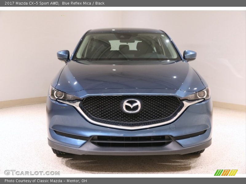 Blue Reflex Mica / Black 2017 Mazda CX-5 Sport AWD