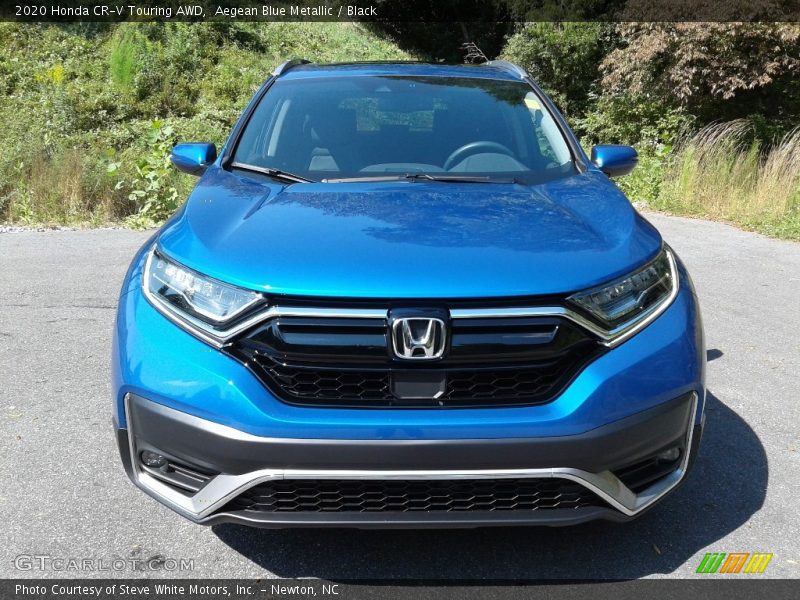 Aegean Blue Metallic / Black 2020 Honda CR-V Touring AWD