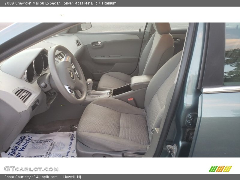 Silver Moss Metallic / Titanium 2009 Chevrolet Malibu LS Sedan