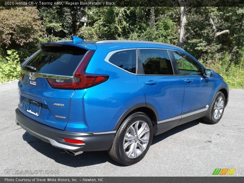 Aegean Blue Metallic / Black 2020 Honda CR-V Touring AWD