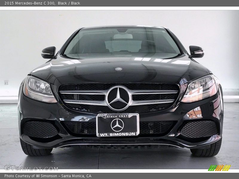 Black / Black 2015 Mercedes-Benz C 300