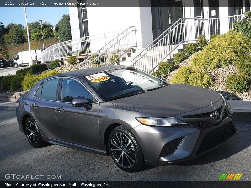Predawn Gray Mica / Black 2018 Toyota Camry SE