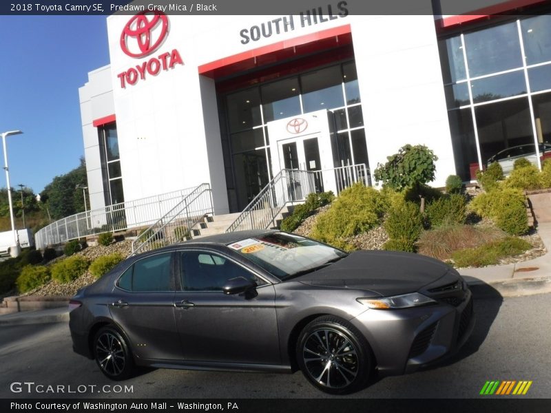 Predawn Gray Mica / Black 2018 Toyota Camry SE
