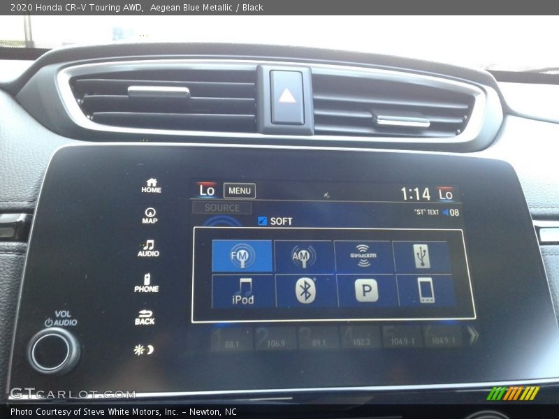 Aegean Blue Metallic / Black 2020 Honda CR-V Touring AWD