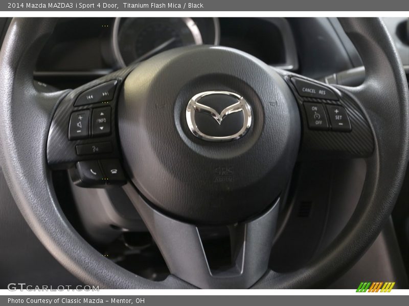 Titanium Flash Mica / Black 2014 Mazda MAZDA3 i Sport 4 Door