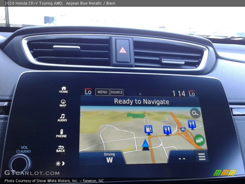 Aegean Blue Metallic / Black 2020 Honda CR-V Touring AWD