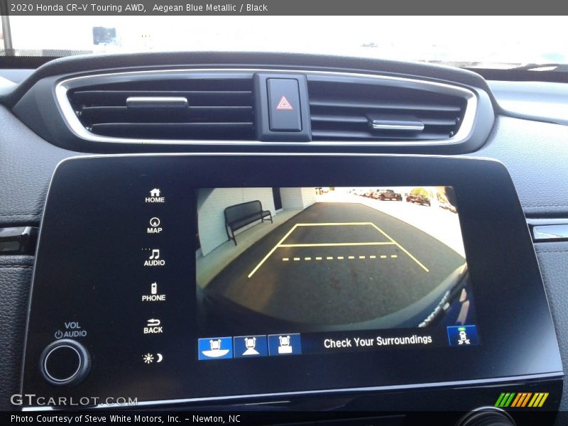 Aegean Blue Metallic / Black 2020 Honda CR-V Touring AWD
