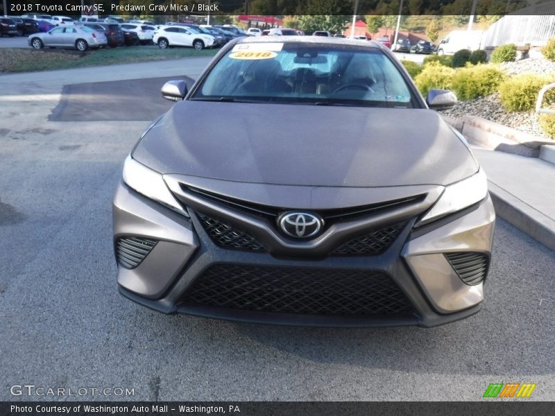 Predawn Gray Mica / Black 2018 Toyota Camry SE