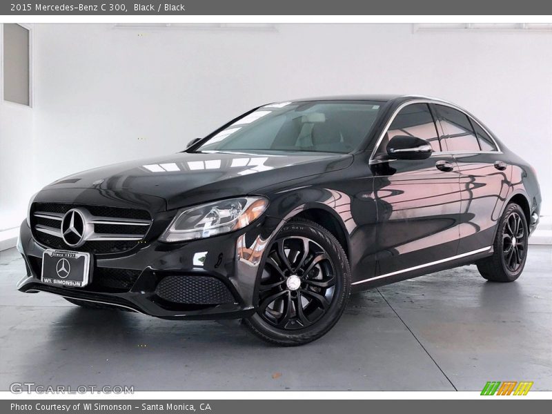 Black / Black 2015 Mercedes-Benz C 300