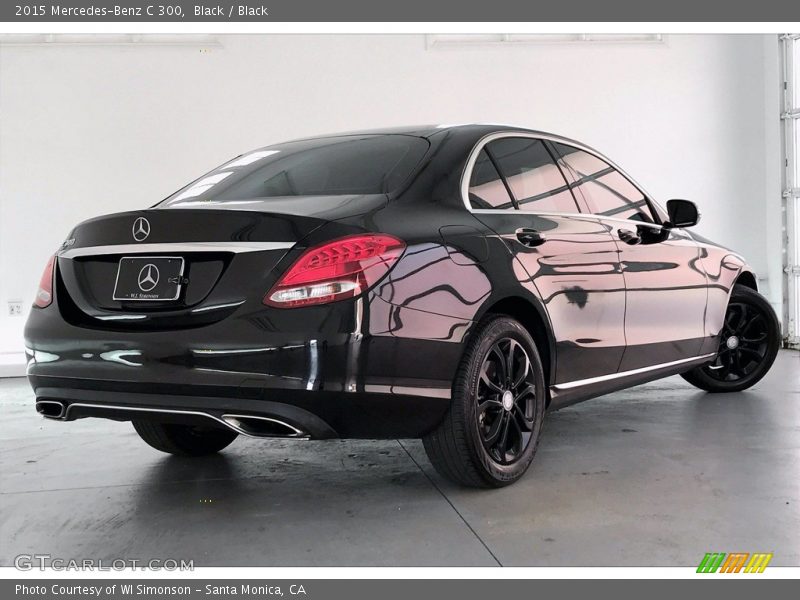 Black / Black 2015 Mercedes-Benz C 300