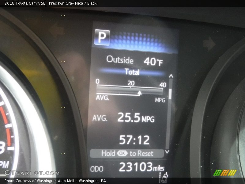 Predawn Gray Mica / Black 2018 Toyota Camry SE