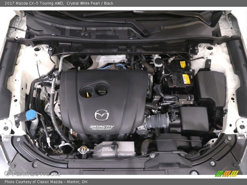 Crystal White Pearl / Black 2017 Mazda CX-5 Touring AWD