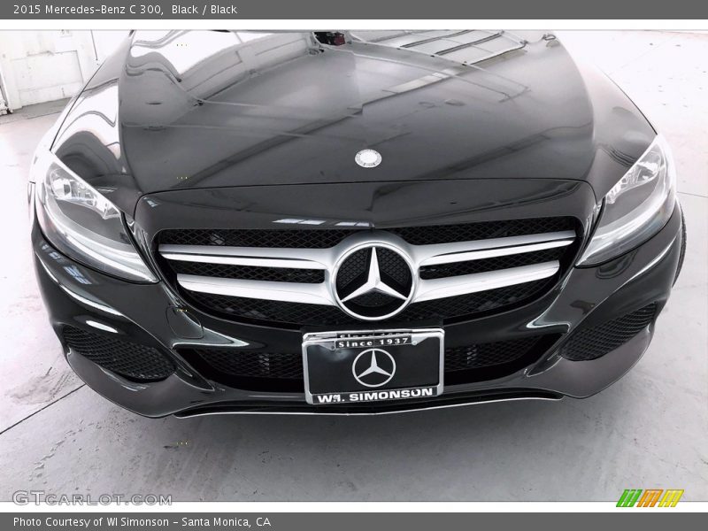 Black / Black 2015 Mercedes-Benz C 300