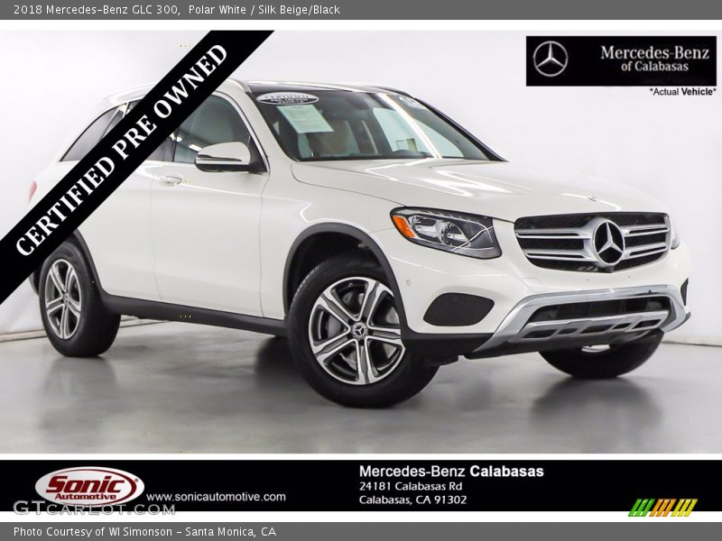 Polar White / Silk Beige/Black 2018 Mercedes-Benz GLC 300