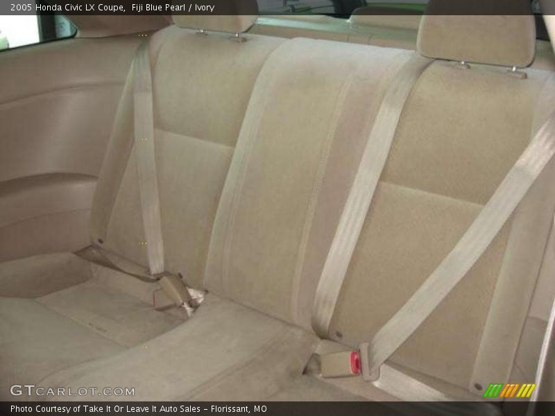 Fiji Blue Pearl / Ivory 2005 Honda Civic LX Coupe