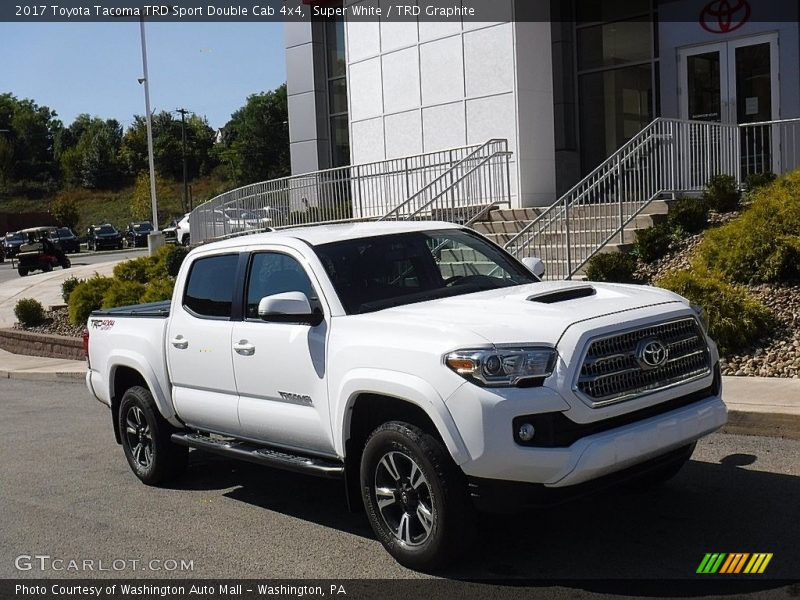 Super White / TRD Graphite 2017 Toyota Tacoma TRD Sport Double Cab 4x4