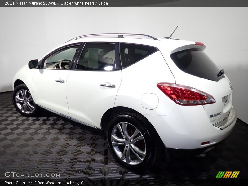 Glacier White Pearl / Beige 2011 Nissan Murano SL AWD