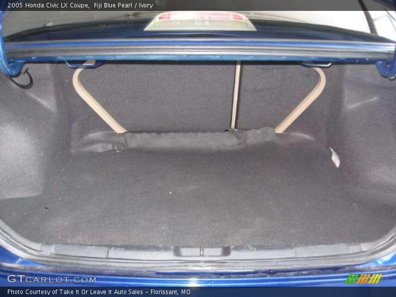 Fiji Blue Pearl / Ivory 2005 Honda Civic LX Coupe