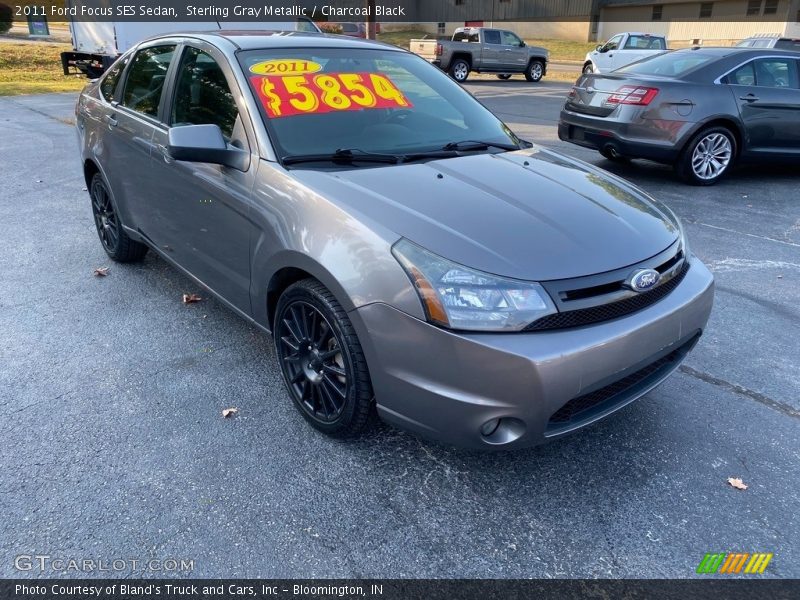 Sterling Gray Metallic / Charcoal Black 2011 Ford Focus SES Sedan