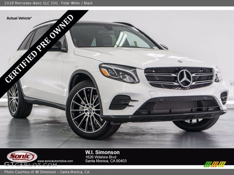 Polar White / Black 2018 Mercedes-Benz GLC 300