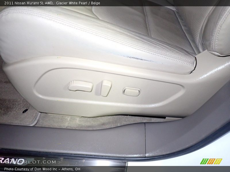 Glacier White Pearl / Beige 2011 Nissan Murano SL AWD