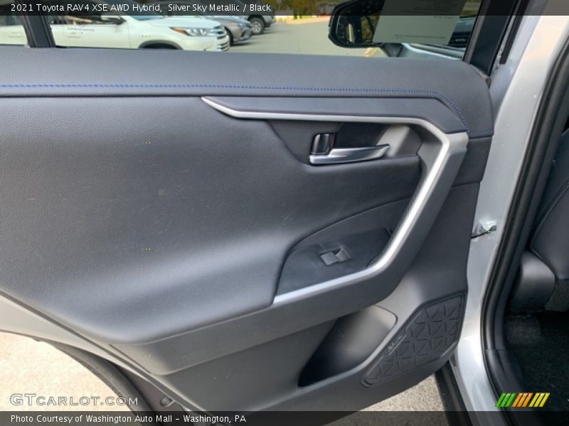 Silver Sky Metallic / Black 2021 Toyota RAV4 XSE AWD Hybrid