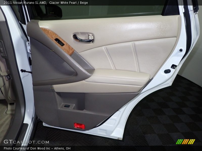 Glacier White Pearl / Beige 2011 Nissan Murano SL AWD