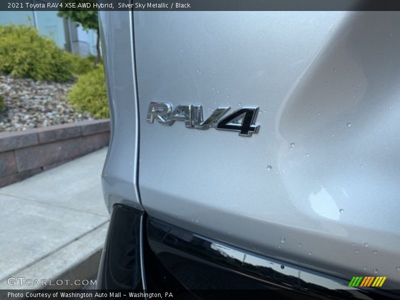 Silver Sky Metallic / Black 2021 Toyota RAV4 XSE AWD Hybrid