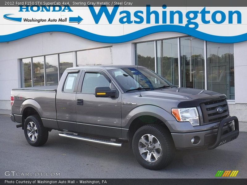 Sterling Gray Metallic / Steel Gray 2012 Ford F150 STX SuperCab 4x4