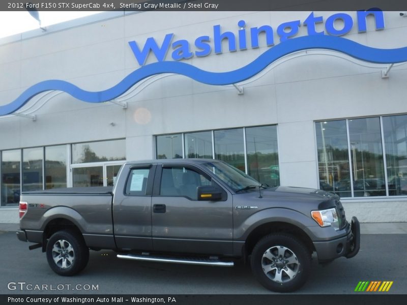 Sterling Gray Metallic / Steel Gray 2012 Ford F150 STX SuperCab 4x4