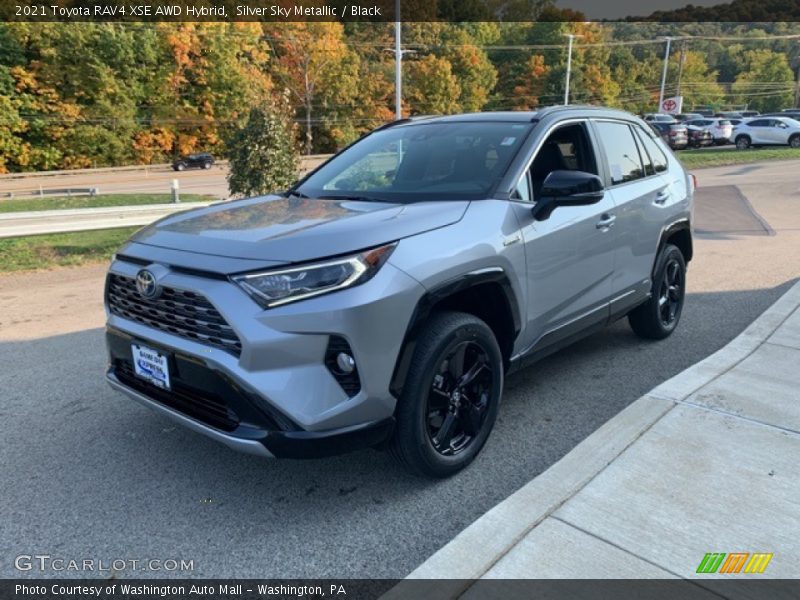 Silver Sky Metallic / Black 2021 Toyota RAV4 XSE AWD Hybrid